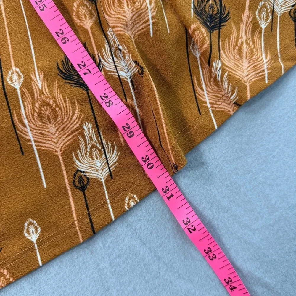 Free People Hippie Halter Mini Dress XS Peacock Feather Boho Earthy Festival